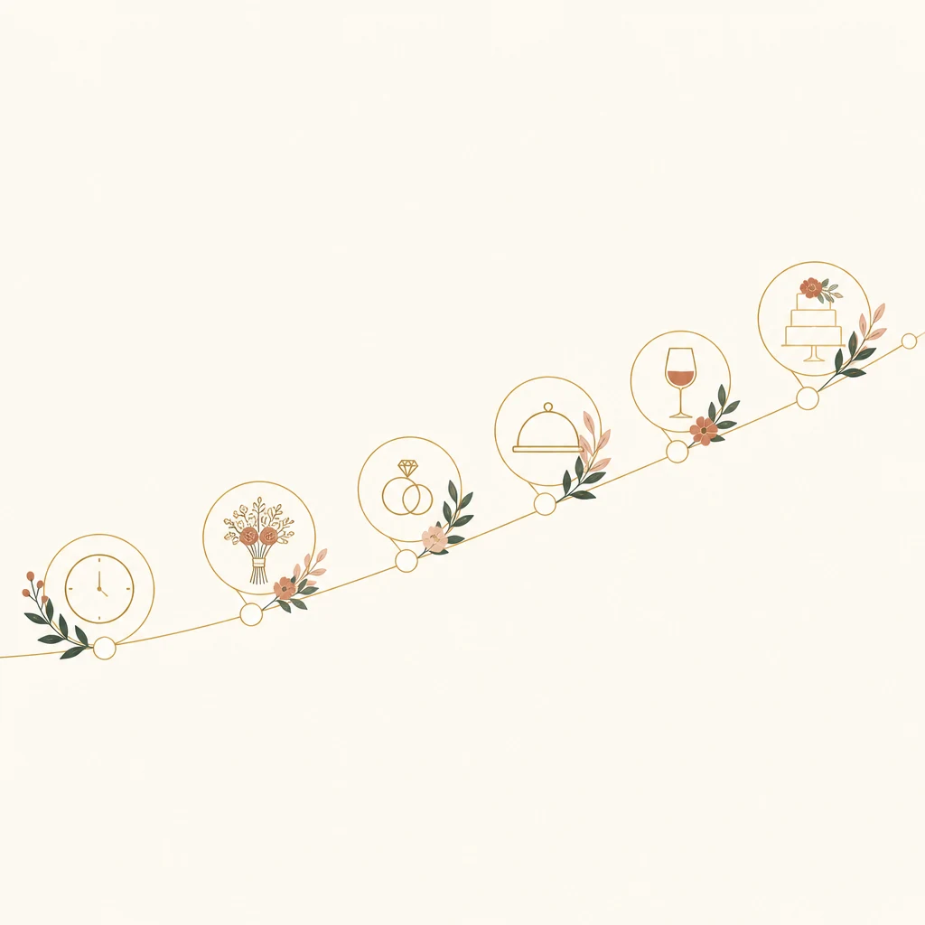 How to Create a Wedding Day Timeline for Guests